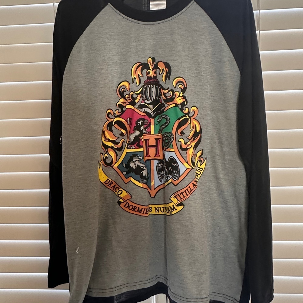 Warner Bros. Harry Potter Gray and Black Shirt
